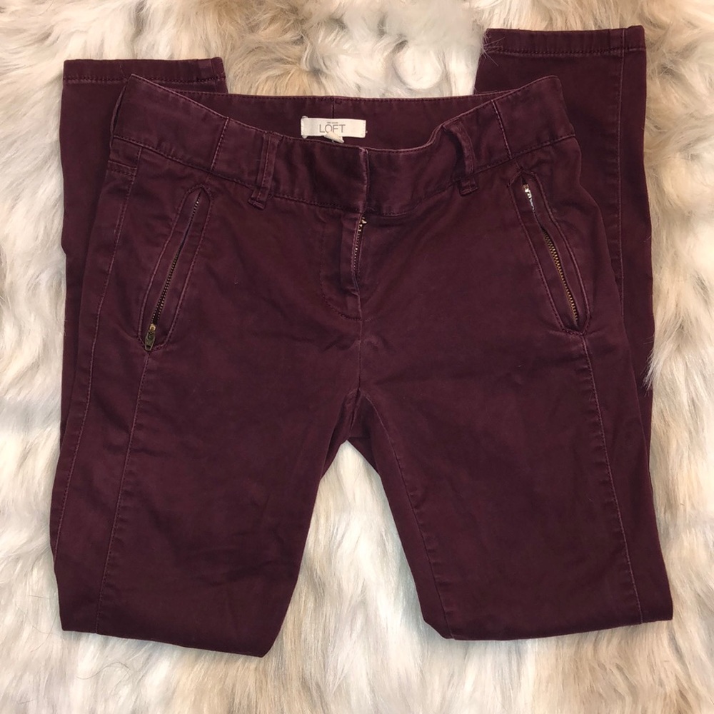 Maroon Loft pants